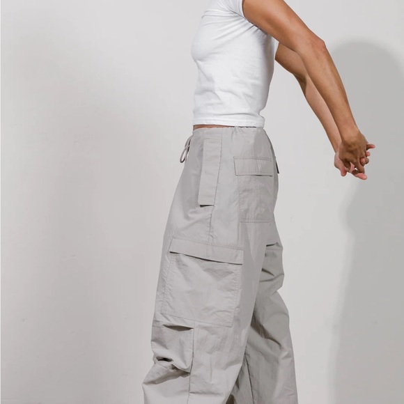 LOCAL EUROPEAN PARACHUTE PANT GREY NWT - Picture 3 of 3